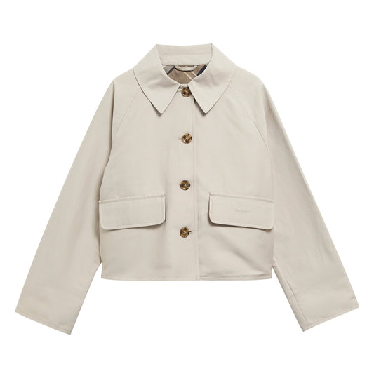 Young Ideas & Henmores -Delilah Showerproof Jacket -ST31 Mist/Birchwood Dress -8