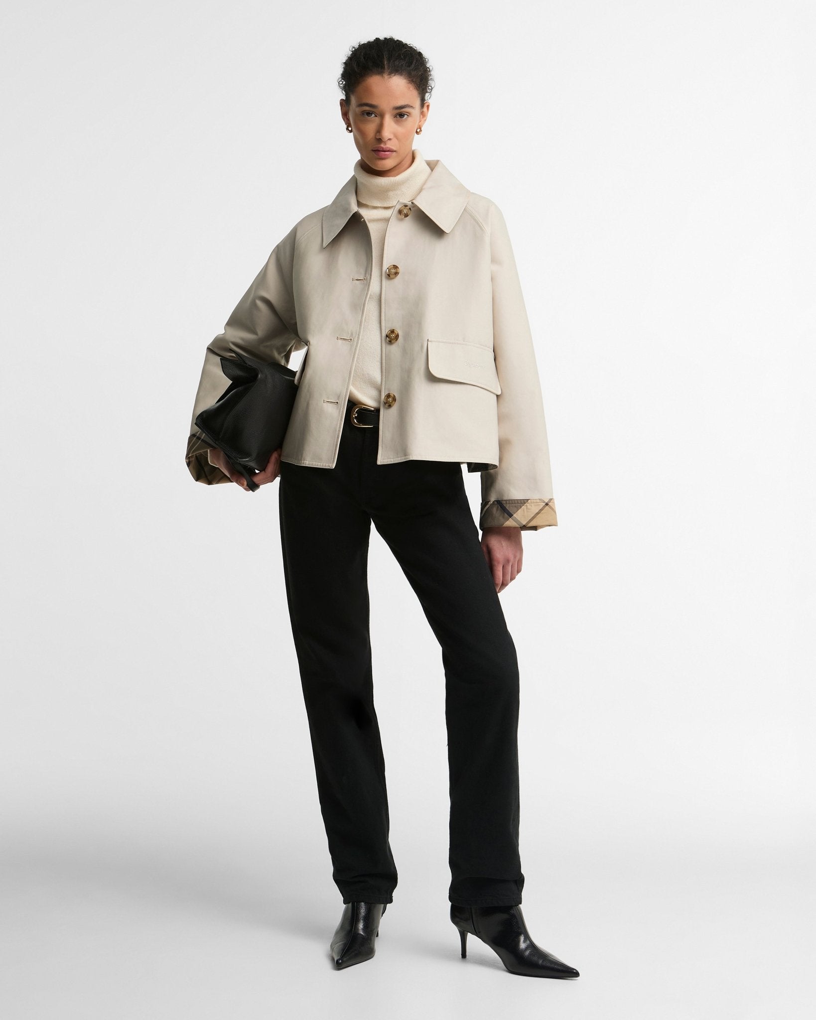 Young Ideas & Henmores -Delilah Showerproof Jacket -ST31 Mist/Birchwood Dress -8