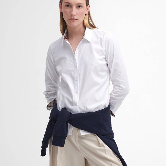 Young Ideas/Henmores - Derwent Shirt - WH33 White/Hessian Tartan - 8