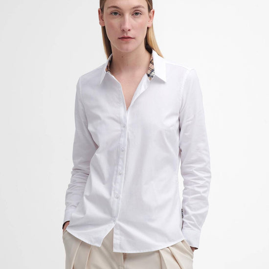 Young Ideas/Henmores - Derwent Shirt - WH33 White/Hessian Tartan - 8