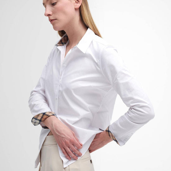 Young Ideas/Henmores - Derwent Shirt - WH33 White/Hessian Tartan - 8