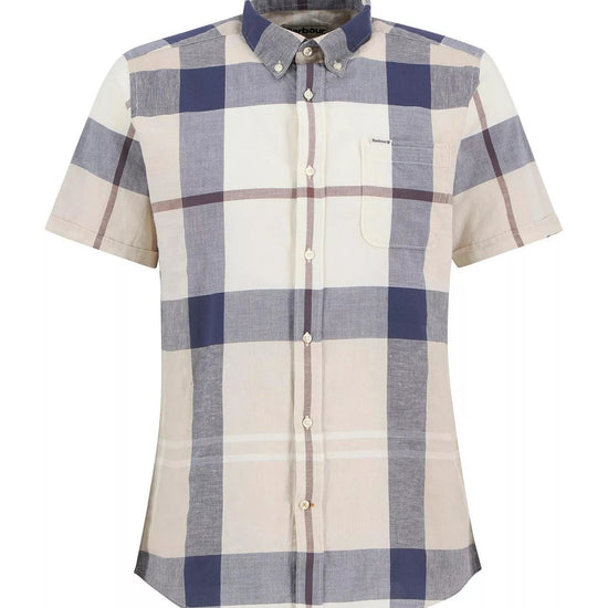 Young Ideas & Henmores - Douglas Short Sleeve Tailored Shirt - TN37 Highland Loch Tartan - M