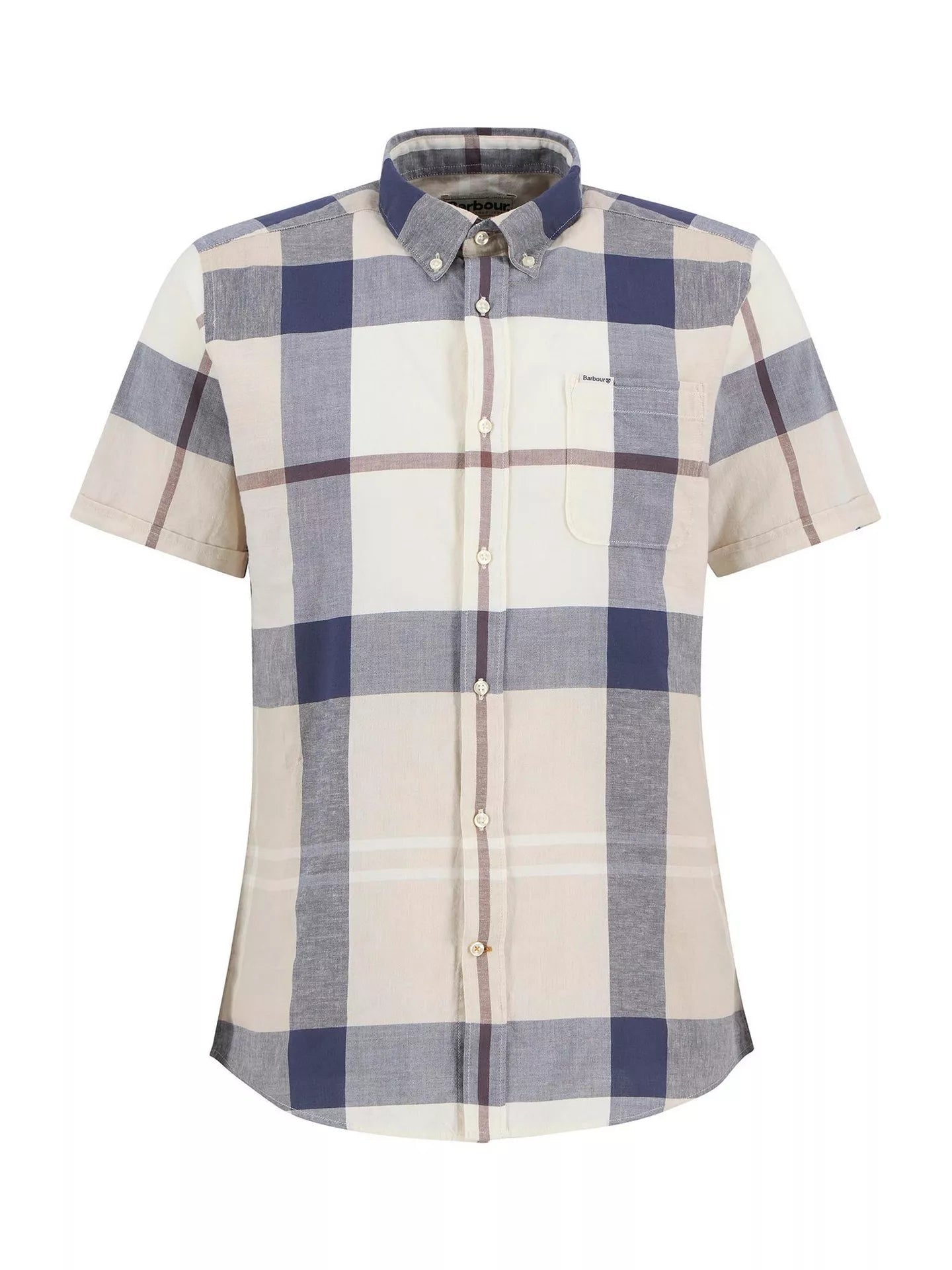 Young Ideas & Henmores - Douglas Short Sleeve Tailored Shirt - TN37 Highland Loch Tartan - M