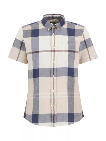 Young Ideas & Henmores - Douglas Short Sleeve Tailored Shirt - TN37 Highland Loch Tartan - M