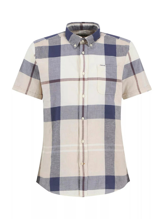Young Ideas & Henmores - Douglas Short Sleeve Tailored Shirt - TN37 Highland Loch Tartan - M