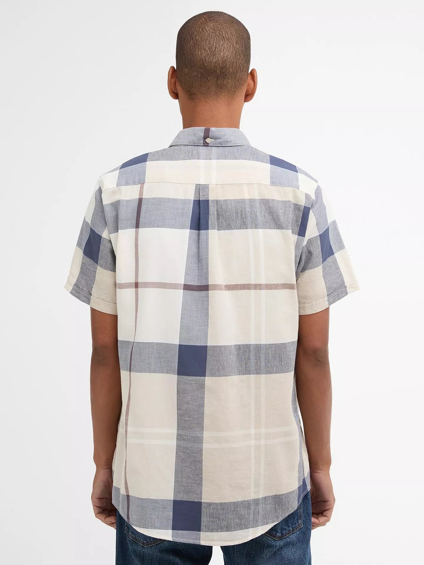 Young Ideas & Henmores - Douglas Short Sleeve Tailored Shirt - TN37 Highland Loch Tartan - M