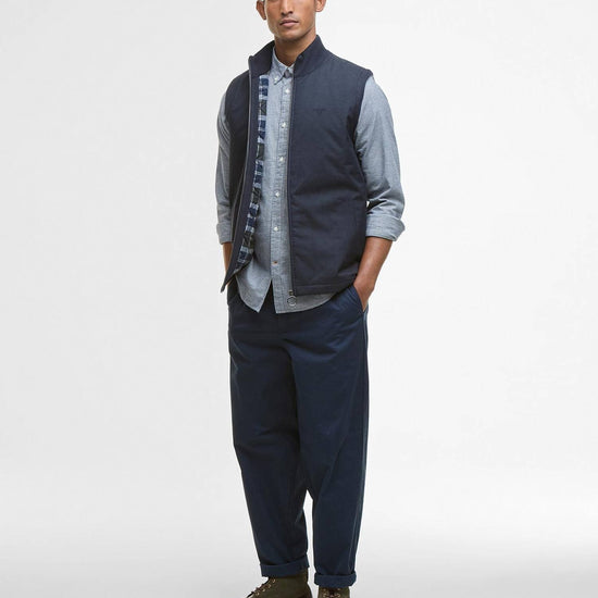 Young Ideas/Henmores - Dryburn Knitted Gilet - Navy - M