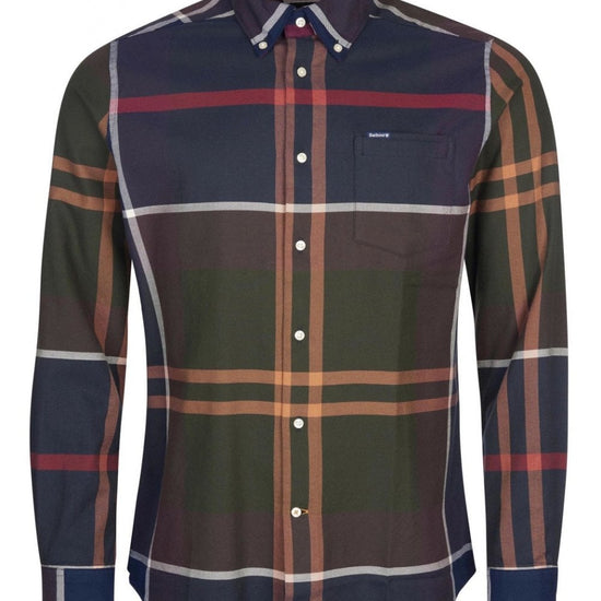 Young Ideas/Henmores - Dunoon Tailored Tartan Shirt - TN38 Midnight Oak Tartan - M