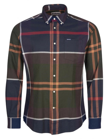 Young Ideas/Henmores - Dunoon Tailored Tartan Shirt - TN38 Midnight Oak Tartan - M