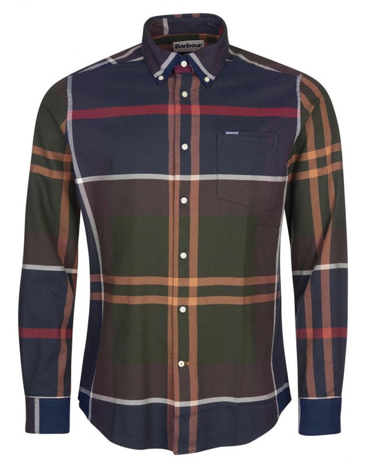 Young Ideas/Henmores - Dunoon Tailored Tartan Shirt - TN38 Midnight Oak Tartan - M