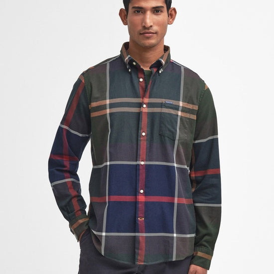 Young Ideas/Henmores - Dunoon Tailored Tartan Shirt - TN38 Midnight Oak Tartan - M