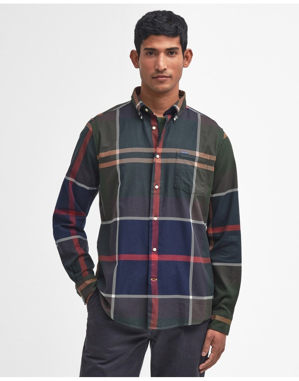 Young Ideas/Henmores - Dunoon Tailored Tartan Shirt - TN38 Midnight Oak Tartan - M