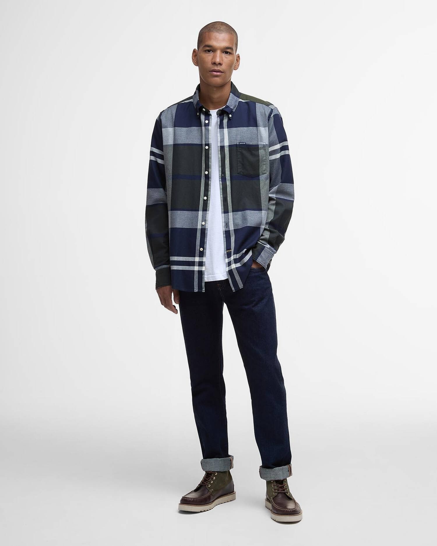 Young Ideas/Henmores - Dunoon Tartan Tailored Shirt - Fernwood Tartan - M