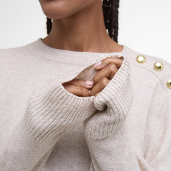 Young Ideas/Henmores - Eleanor Knitted Jumper - BE11 Oat - 8