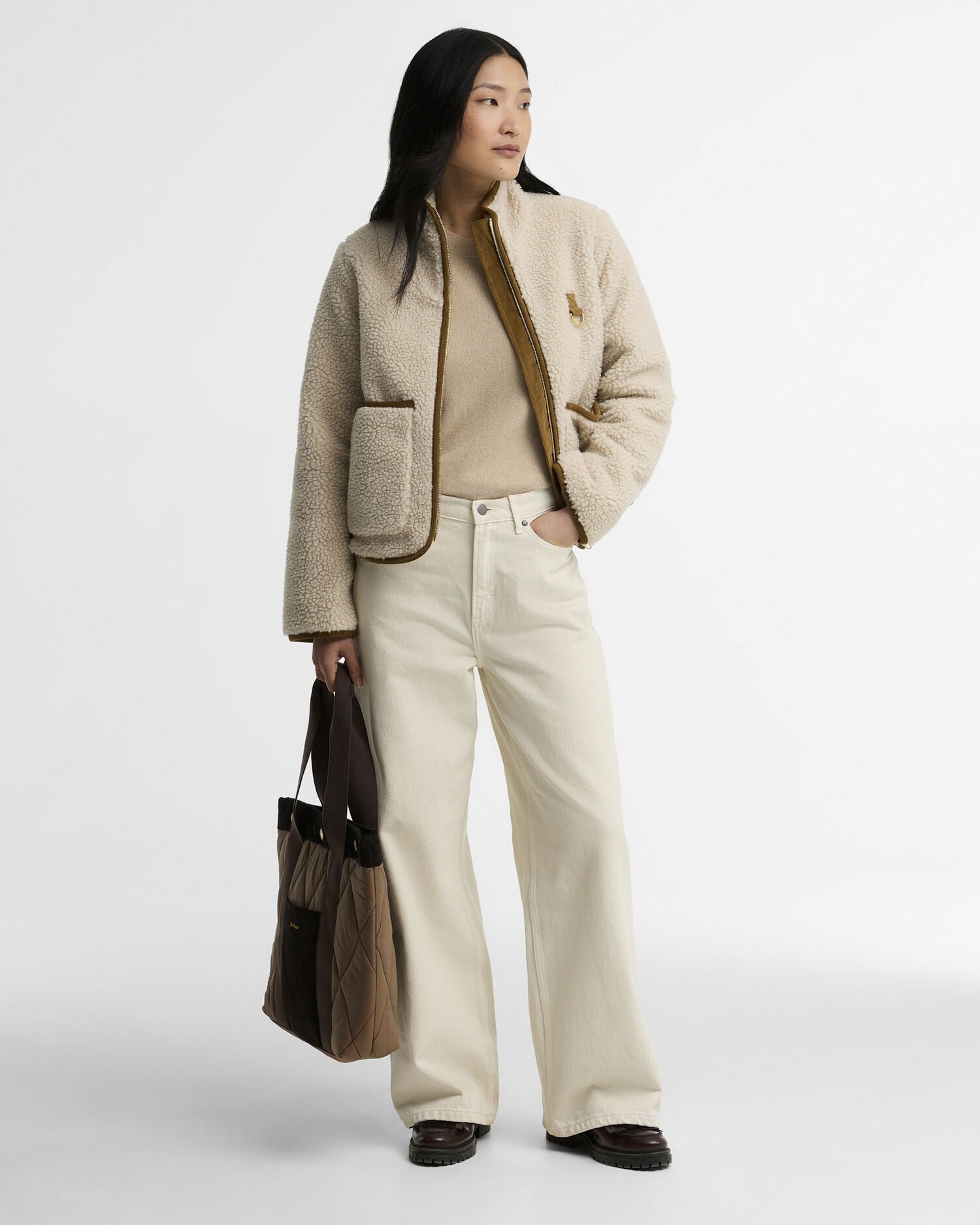 Young Ideas & Henmores -Elenora Casual Fleece Jacket -CR11 Ecru -8