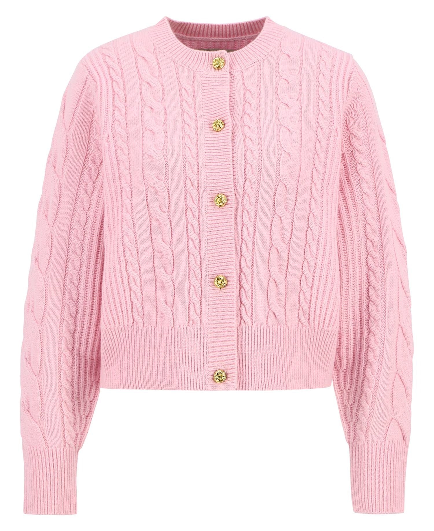 Young Ideas/Henmores - Elina Knitted Cardigan - PI32 Cherry Blossom - 8