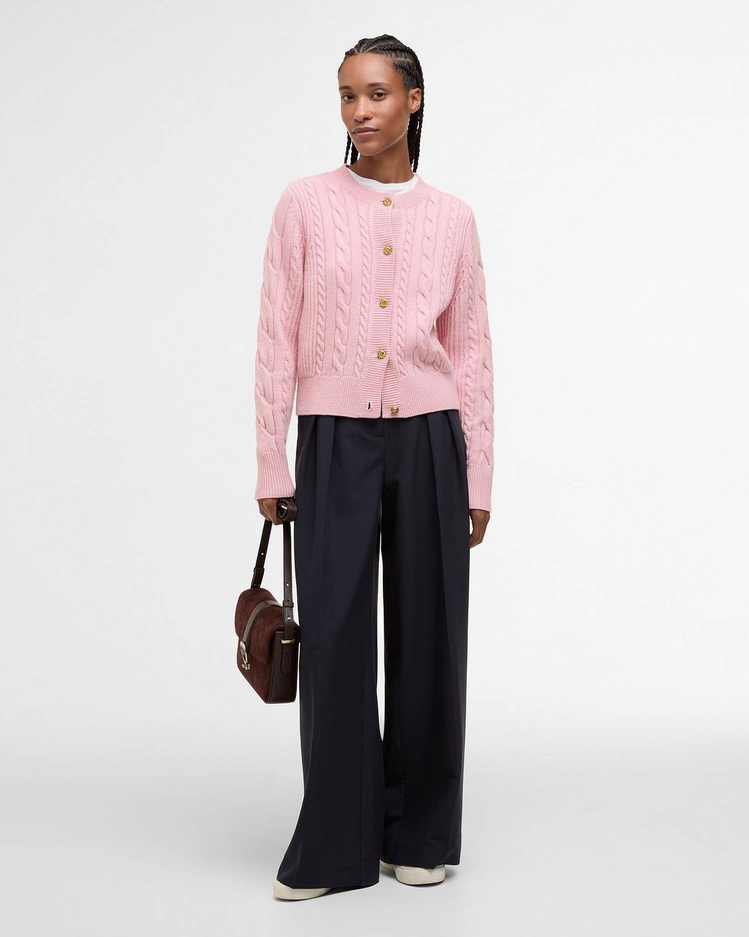 Young Ideas/Henmores - Elina Knitted Cardigan - PI32 Cherry Blossom - 8