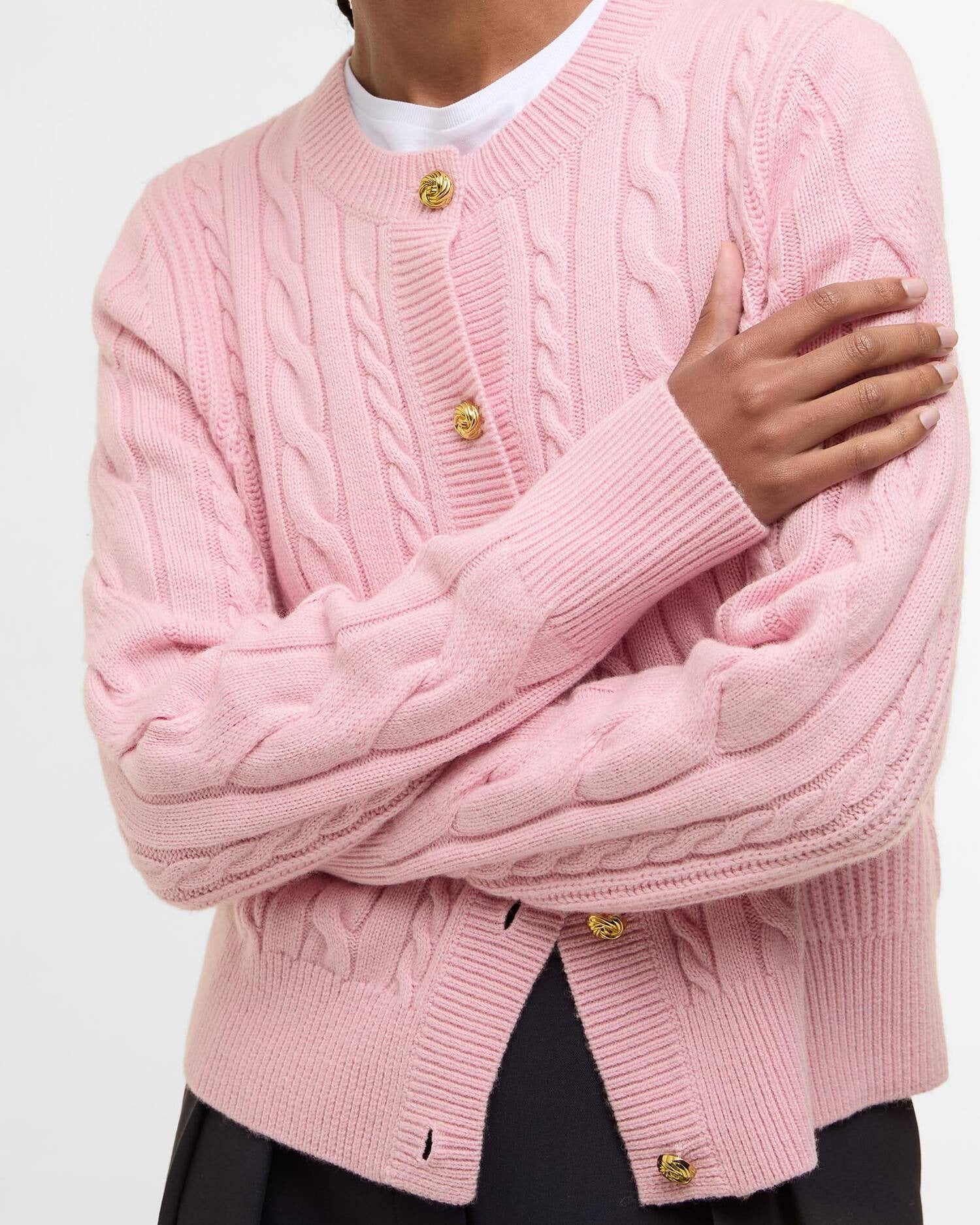 Young Ideas/Henmores - Elina Knitted Cardigan - PI32 Cherry Blossom - 8