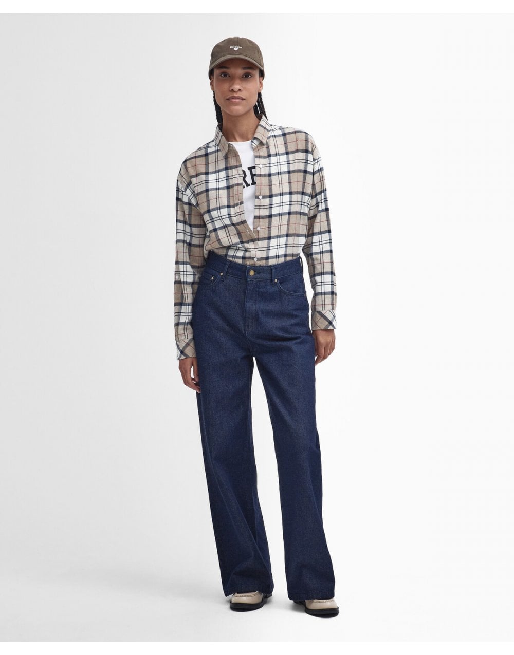 Young Ideas/Henmores - Elishaw Check Shirt - BR37 Hessian Tartan - 8