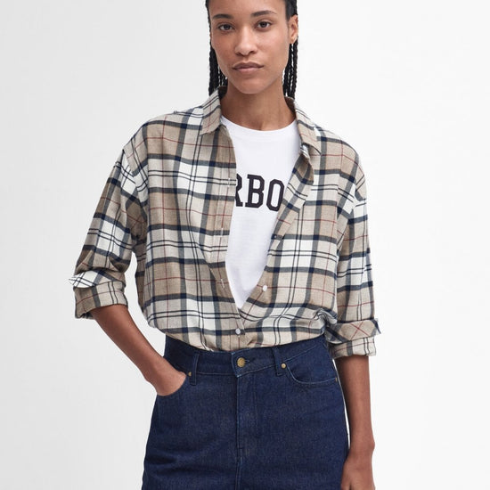 Young Ideas/Henmores - Elishaw Check Shirt - BR37 Hessian Tartan - 8