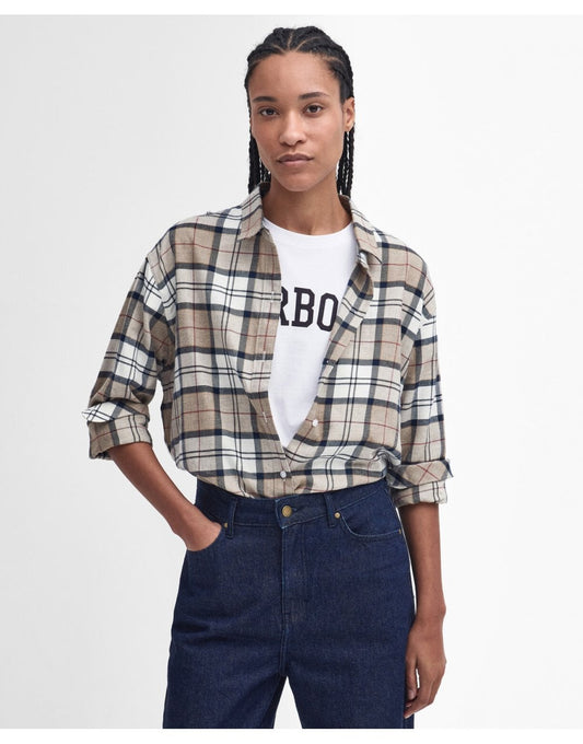Young Ideas/Henmores - Elishaw Check Shirt - BR37 Hessian Tartan - 8
