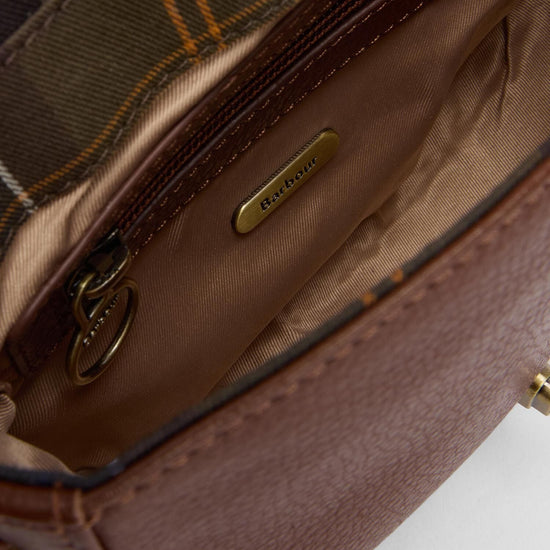 Young Ideas & Henmores -Elm Leather Crossbody Bag -BR11 Brown -OS
