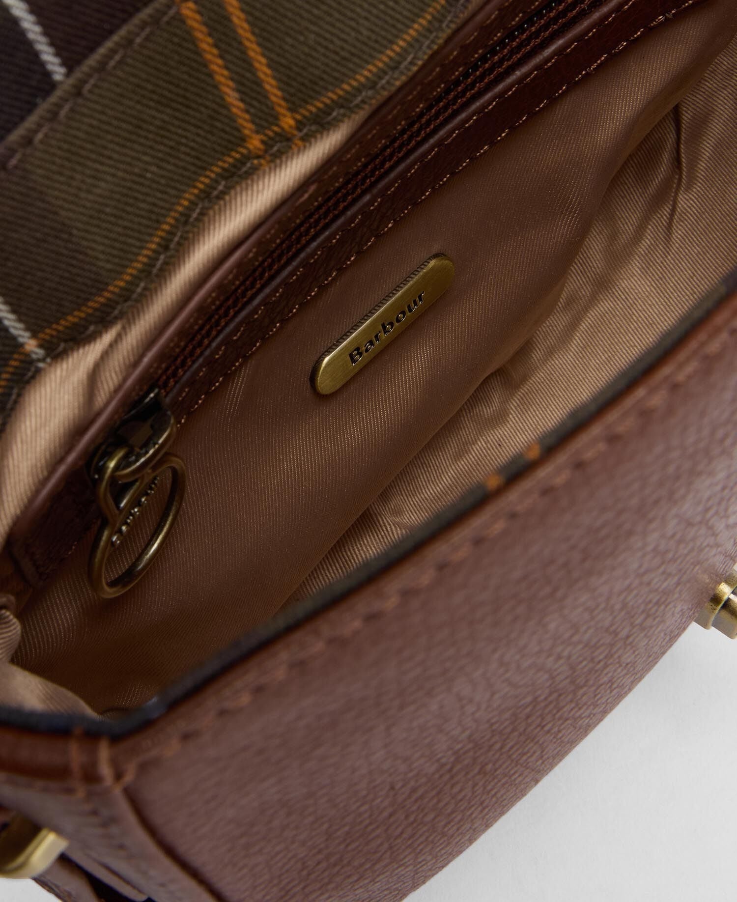 Young Ideas & Henmores -Elm Leather Crossbody Bag -BR11 Brown -OS