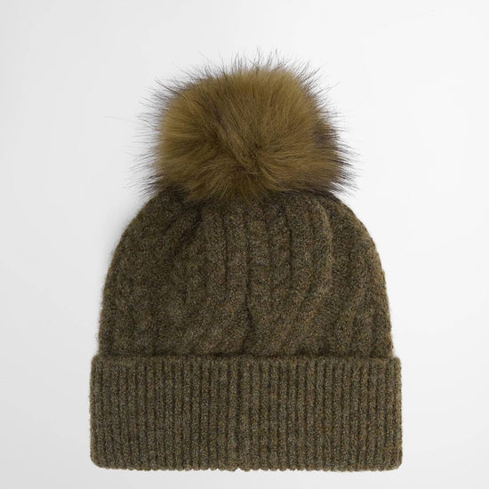 Young Ideas & Henmores -Elsdon Beanie Hat -OL71 Olive -OS