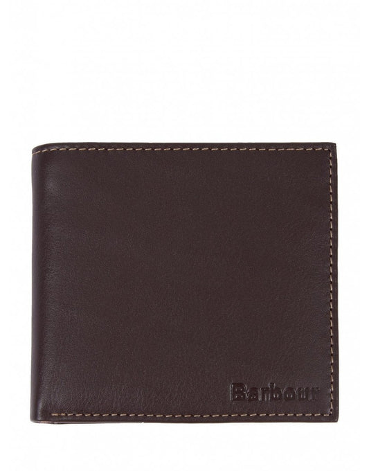 Young Ideas/Henmores - Elvington Leather Billfold Coin Wallet - BR56 Brown/Tan - OS