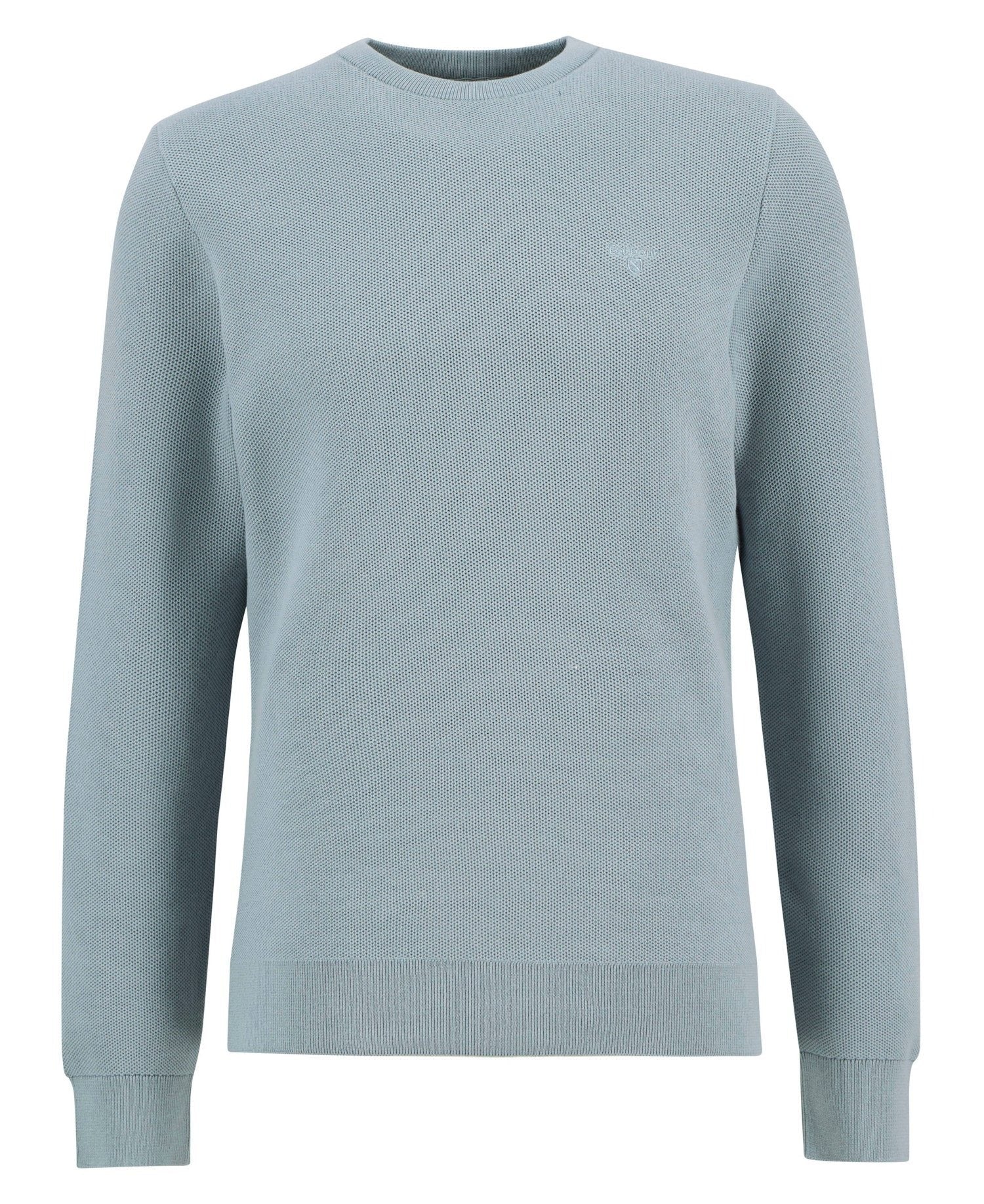 Young Ideas/Henmores - Essential Honeycomb Crew Neck Sweater - BU64 Slate - M