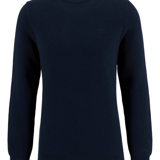 Young Ideas/Henmores - Essential Honeycomb Crew Neck Sweater - NY91 Navy - M