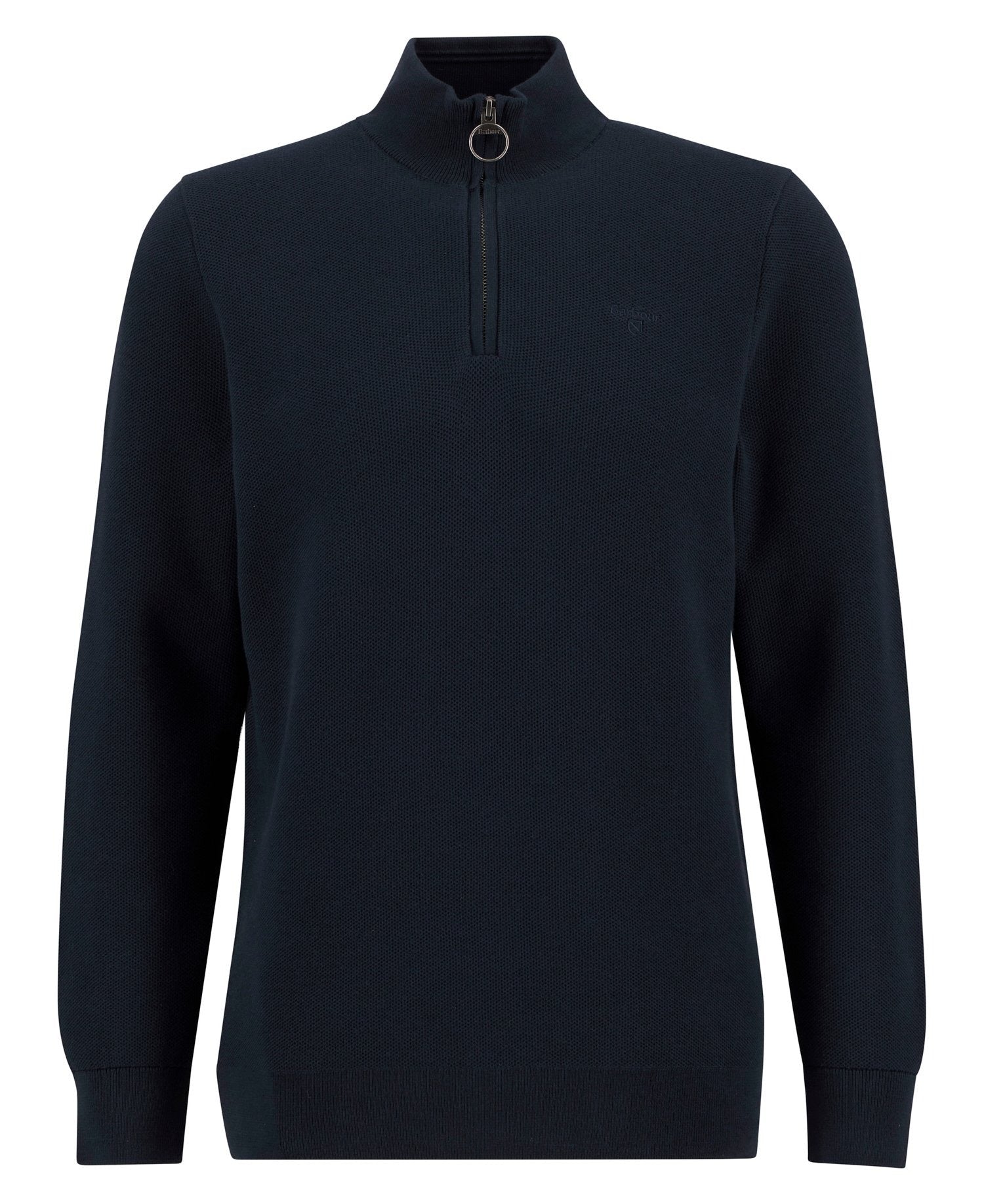 Young Ideas/Henmores - Essential Honeycomb Half Zip Sweater - NY91 Navy - S