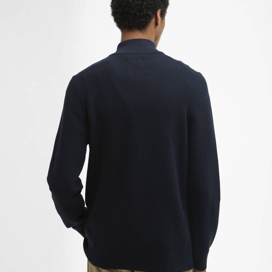 Young Ideas/Henmores - Essential Honeycomb Half Zip Sweater - NY91 Navy - S