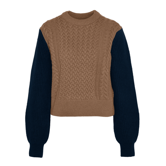 Young Ideas/Henmores - Ester Contrast Sleeves Jumper - MI11 Multi - 8