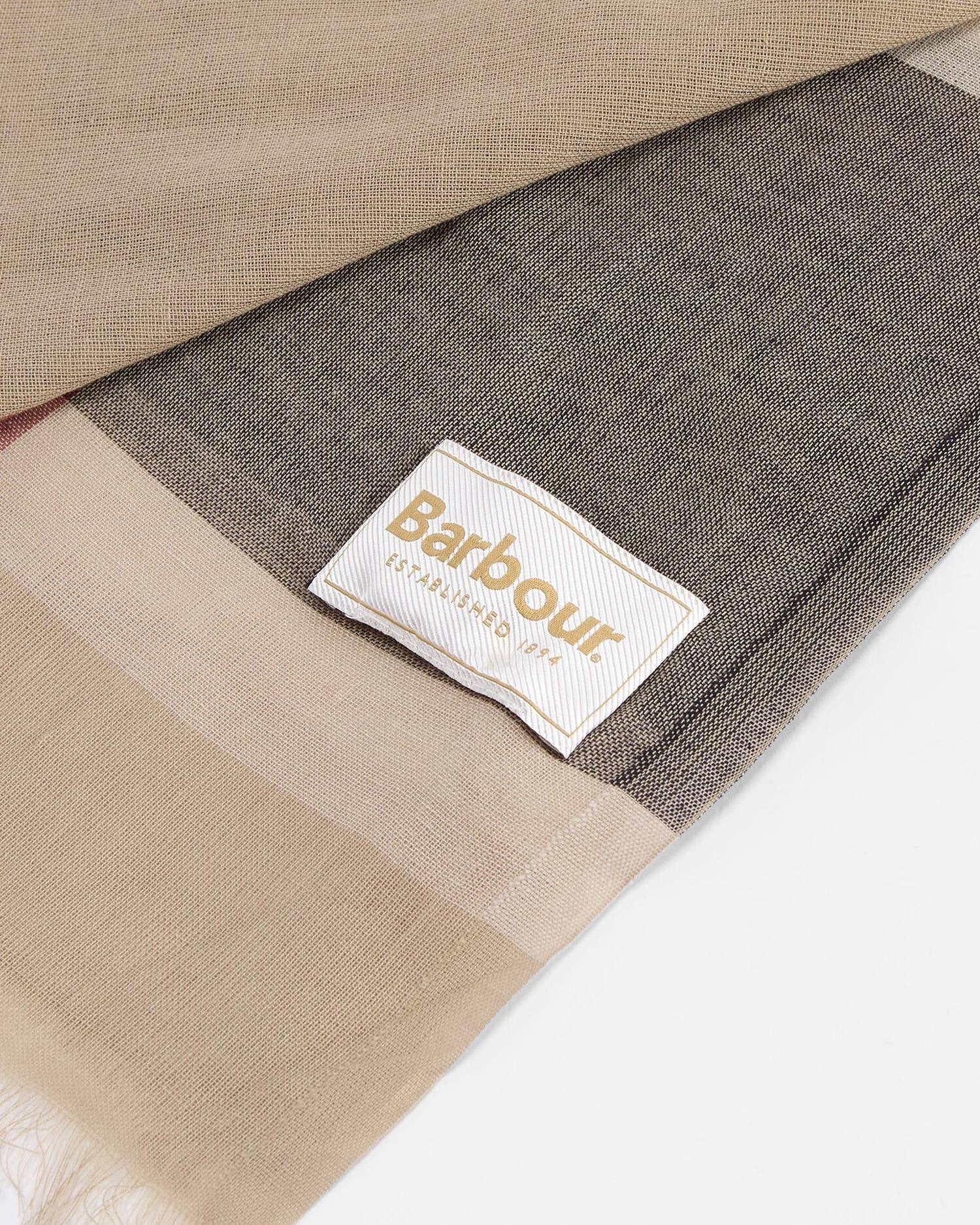 Young Ideas/Henmores - Esther Multi Wear Scarf - BE71 Rosewood Tartan - OS