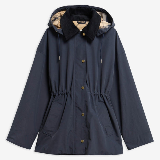 Young Ideas & Henmores -Evelyn Showerproof Jacket -NY91 Dk Navy/Birchwood Dress -8