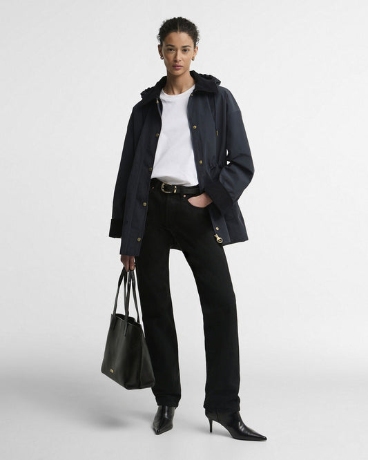 Young Ideas & Henmores -Evelyn Showerproof Jacket -NY91 Dk Navy/Birchwood Dress -8