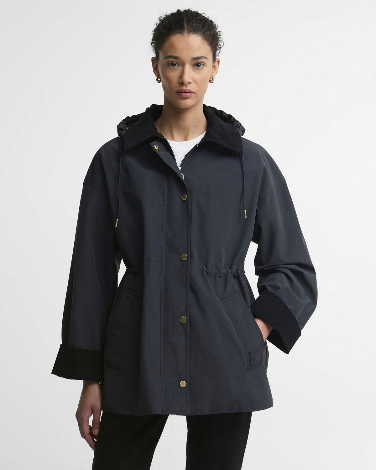 Young Ideas & Henmores -Evelyn Showerproof Jacket -NY91 Dk Navy/Birchwood Dress -8