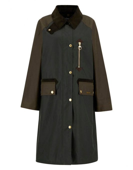 Young Ideas/Henmores - Evette Wax Jacket - OL52 Fern/Beech/Ancient Tartan - 8