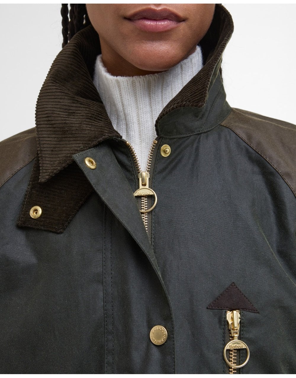 Young Ideas/Henmores - Evette Wax Jacket - OL52 Fern/Beech/Ancient Tartan - 8