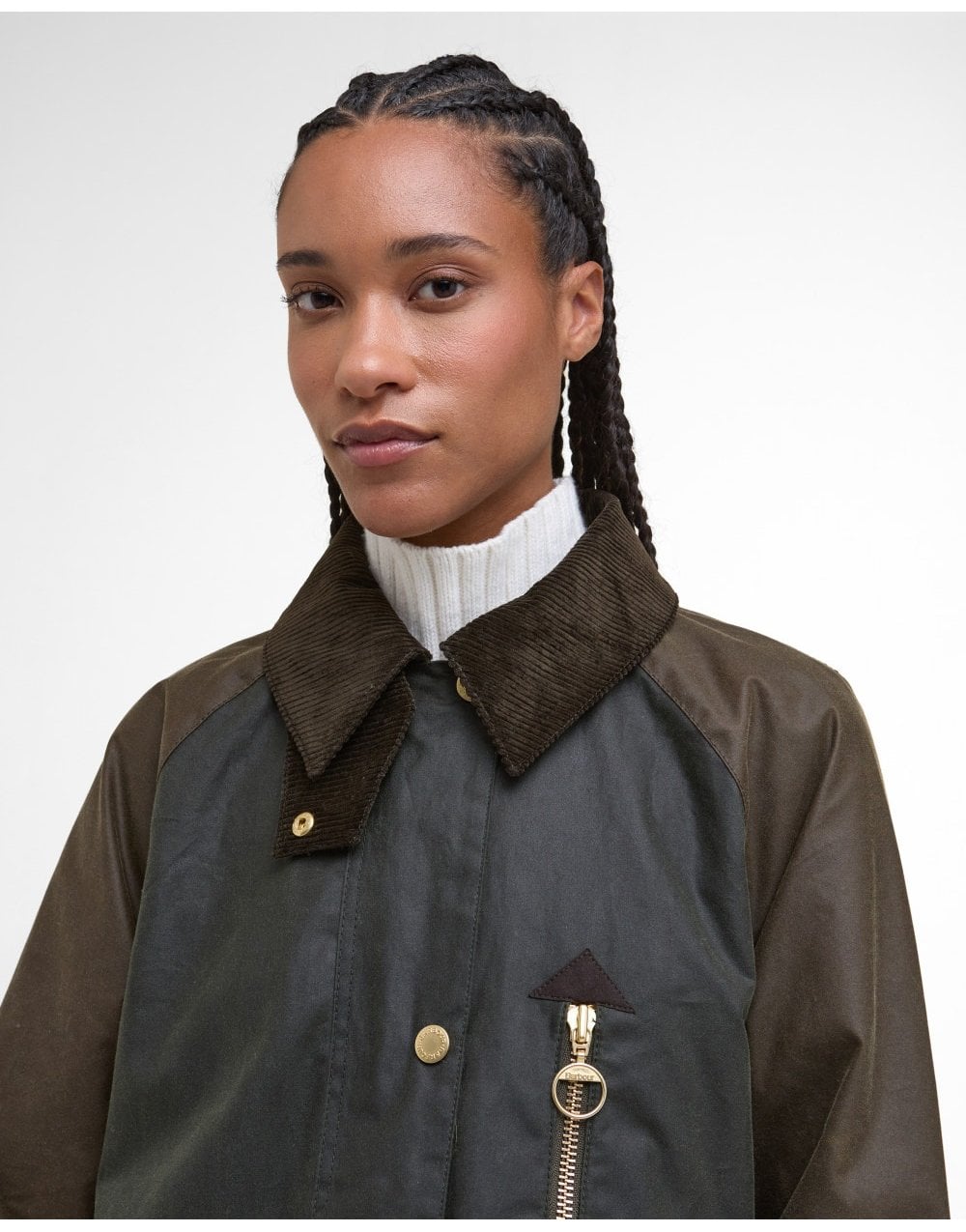 Young Ideas/Henmores - Evette Wax Jacket - OL52 Fern/Beech/Ancient Tartan - 8