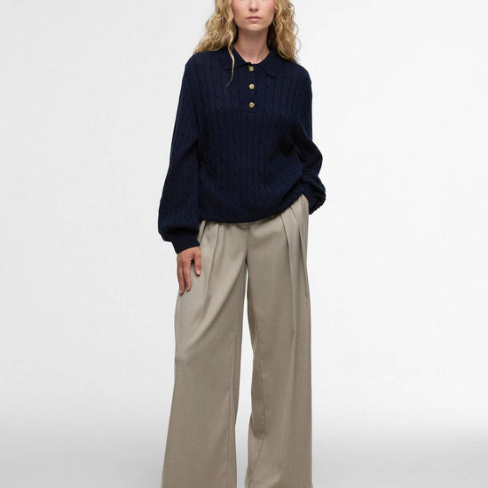 Young Ideas/Henmores - Evie Knitted Jumper - WH71 Cloud - 8