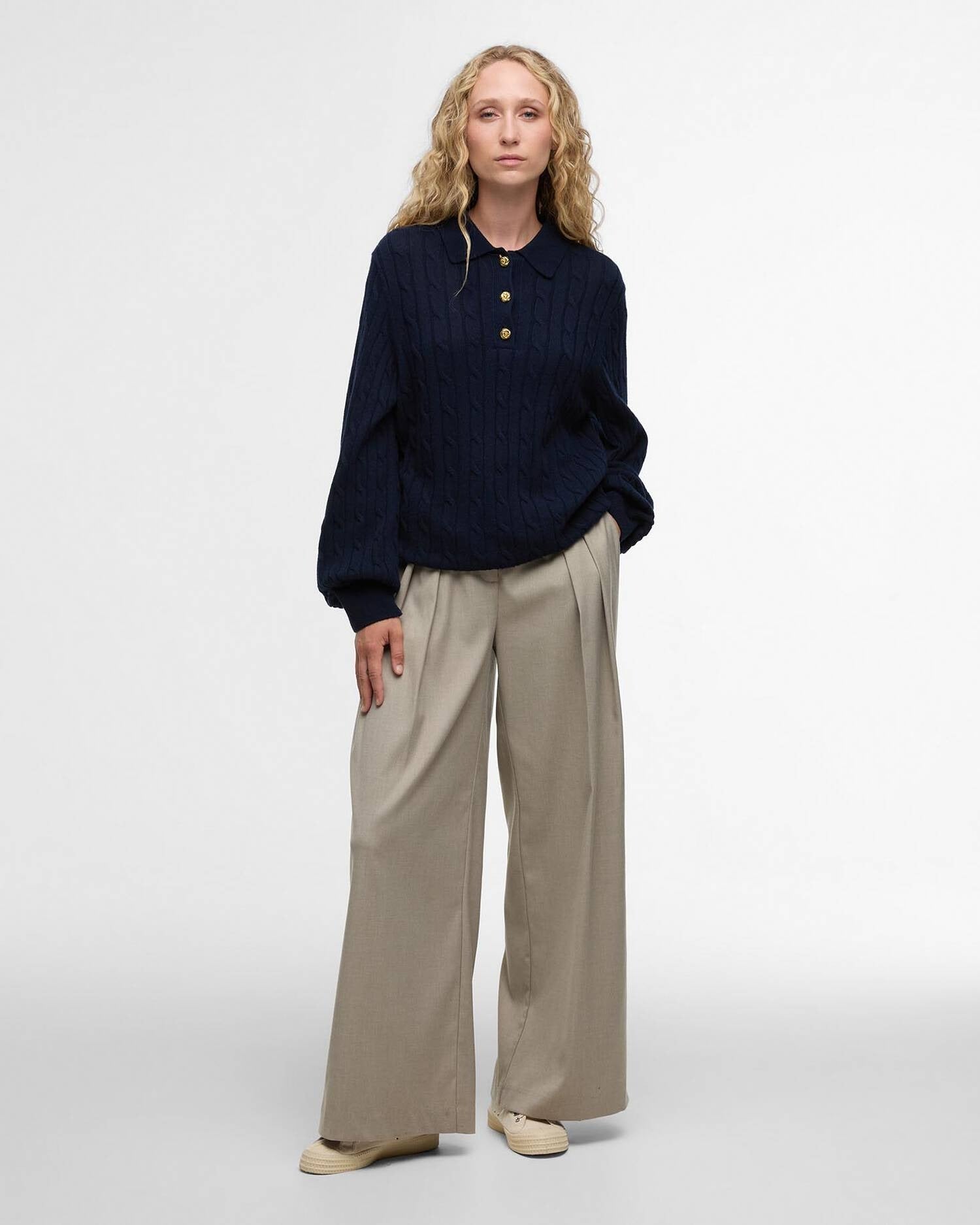 Young Ideas/Henmores - Evie Knitted Jumper - WH71 Cloud - 8