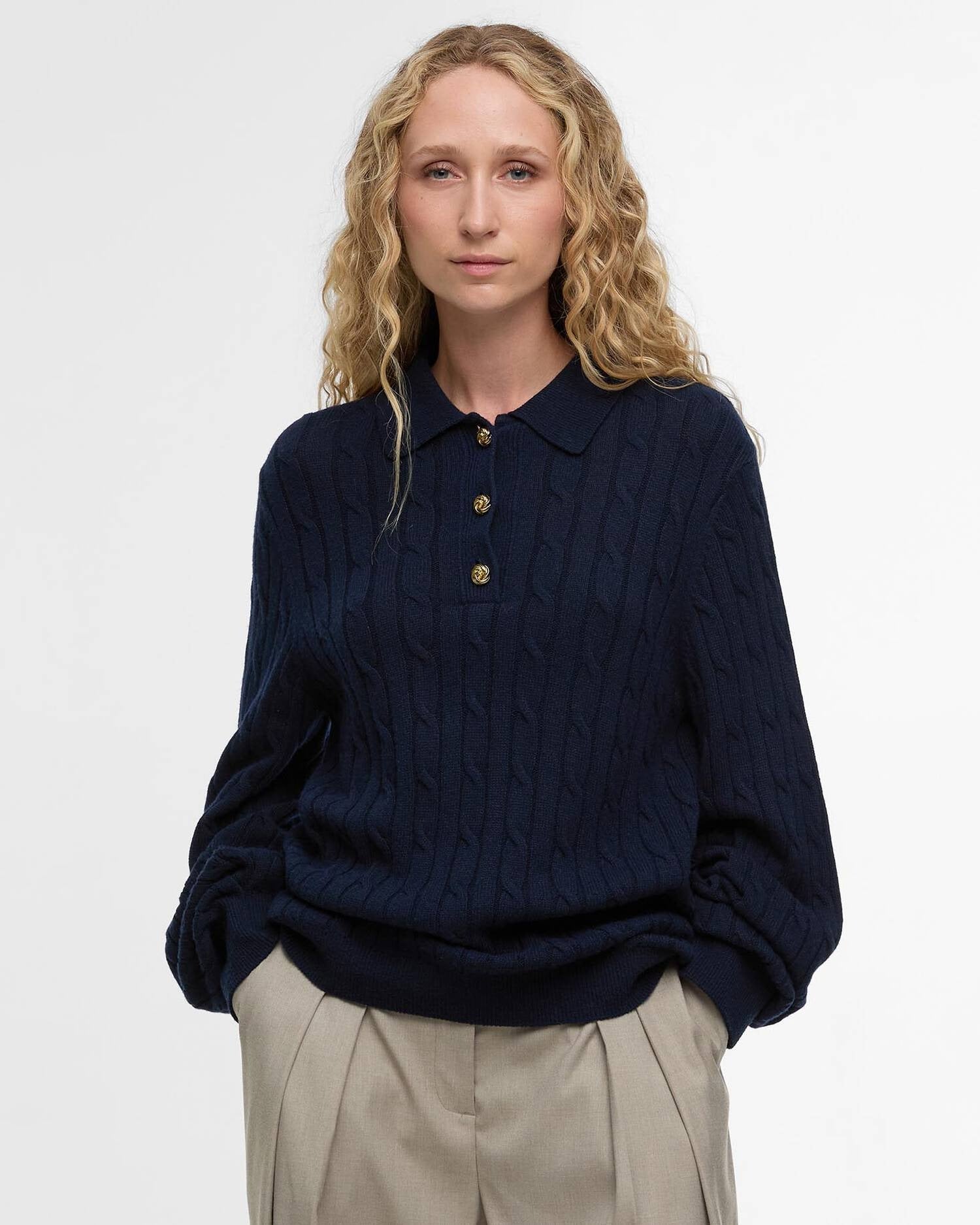 Young Ideas/Henmores - Evie Knitted Jumper - WH71 Cloud - 8