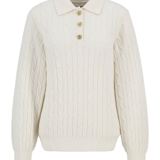 Young Ideas/Henmores - Evie Knitted Jumper - WH71 Cloud - 8
