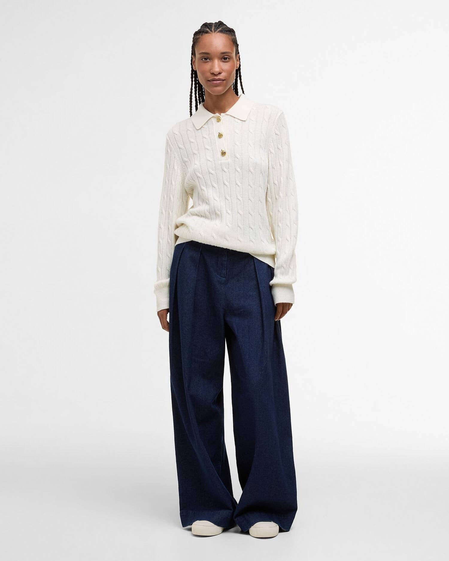 Young Ideas/Henmores - Evie Knitted Jumper - WH71 Cloud - 8