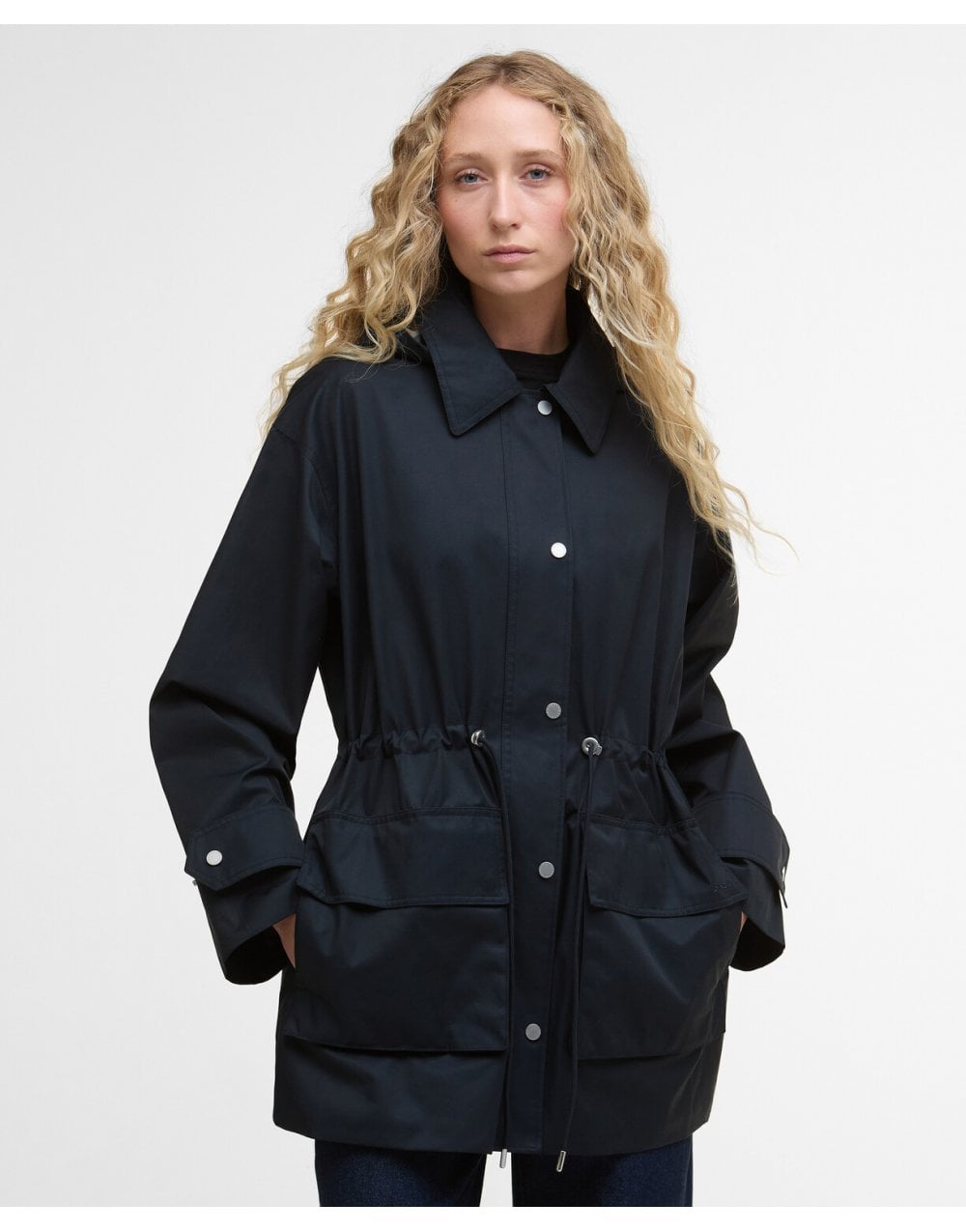 Young Ideas/Henmores - Fallyn Showerproof Jacket - NY91 Dark Navy/Hessian Tartan - 8