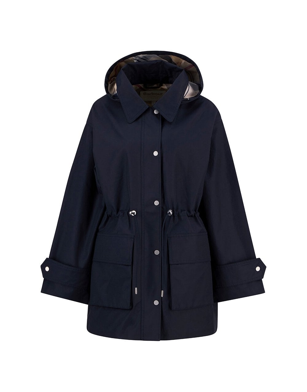 Young Ideas/Henmores - Fallyn Showerproof Jacket - NY91 Dark Navy/Hessian Tartan - 8