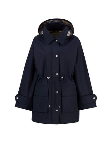 Young Ideas/Henmores - Fallyn Showerproof Jacket - NY91 Dark Navy/Hessian Tartan - 8
