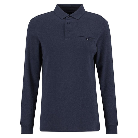 Young Ideas/Henmores - Farmwell Tailored LS Polo Shirt - NY91 Navy - M
